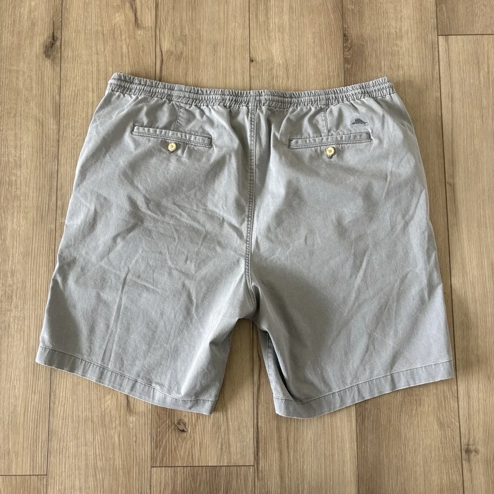 Tommy Bahama Sz 2XLB Light Weight Boracay Shorts Chino Marbling Gray Drawstring